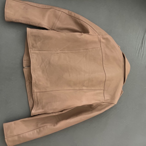 All saints Dalby leather jacket dust rose - Picture 4 of 4